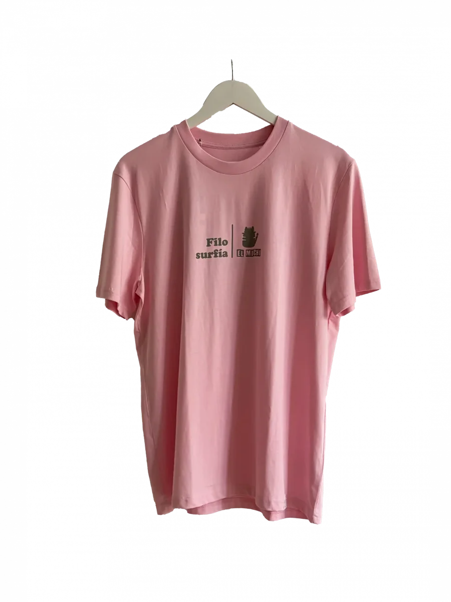 Camiseta After Surf Coffee rosa, delante